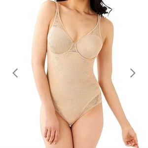 NWT Bali ultra lite body briefer in nude size 40C